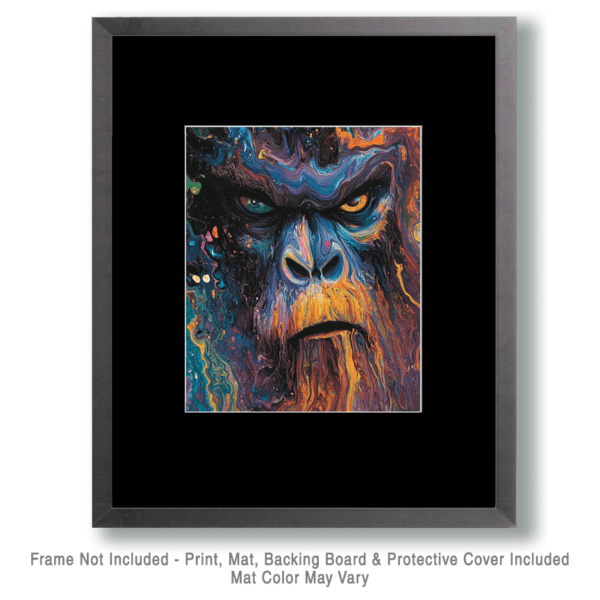 Abstract Anger Sasquatch Art