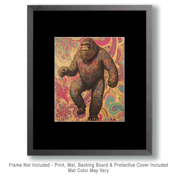 BOHO Dancing Sasquatch Art