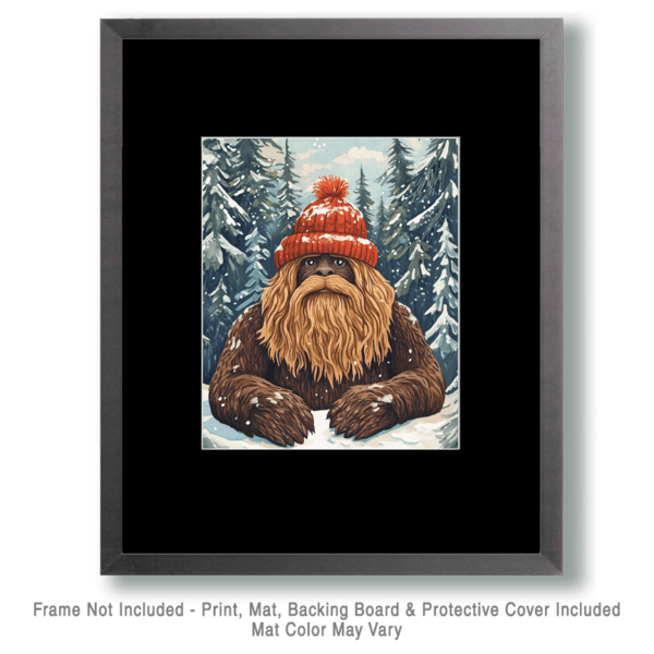 Sasquatch Winter Coat Art