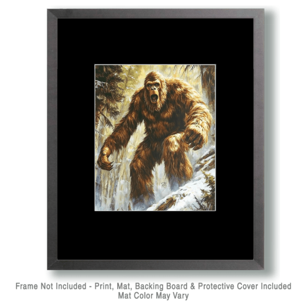 Running Sasquatch Art