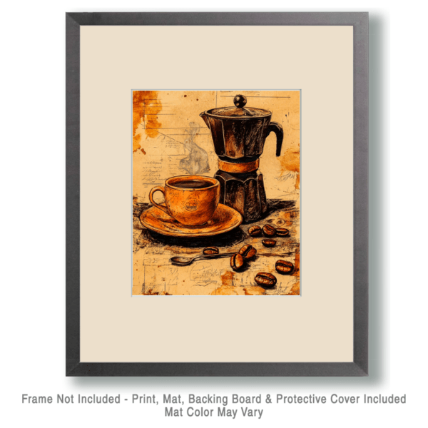 Vintage Pot and Cup Art