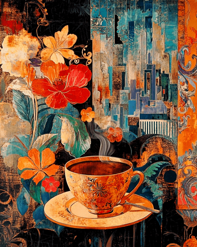 Impressionist Cup - Coffee Wall Art Prints - 8x10 Art Print for 11 ...