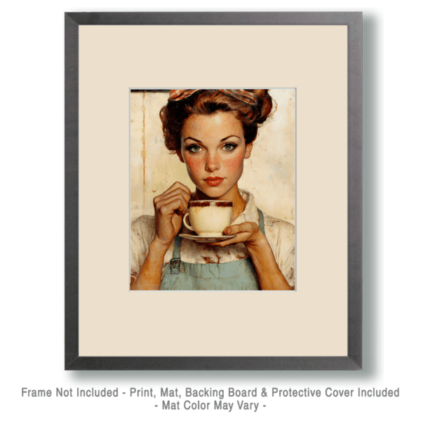 50's Cup of Coffee Art