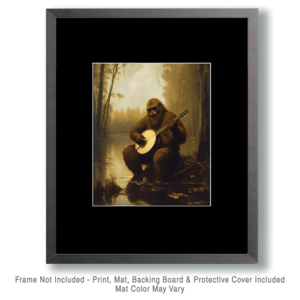 Fouke Monster Playing Banjo Art