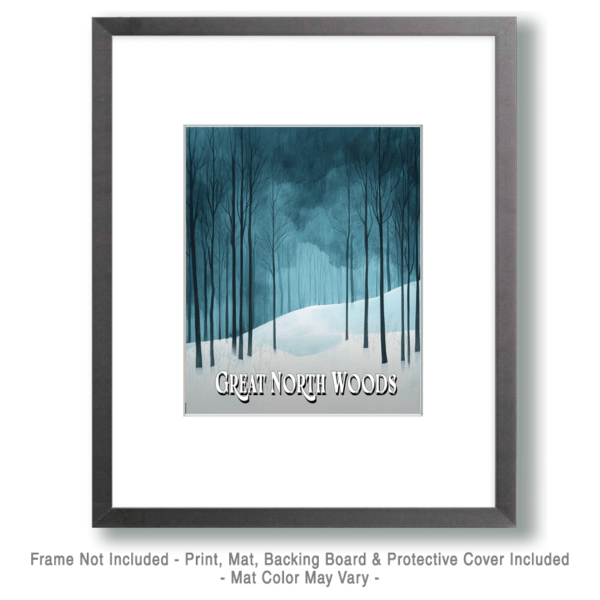 Winter Solitude ND - Great North Woods Art Print