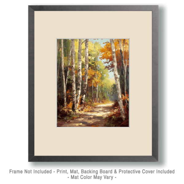 Woodland Trail - Great North Woods Art Print