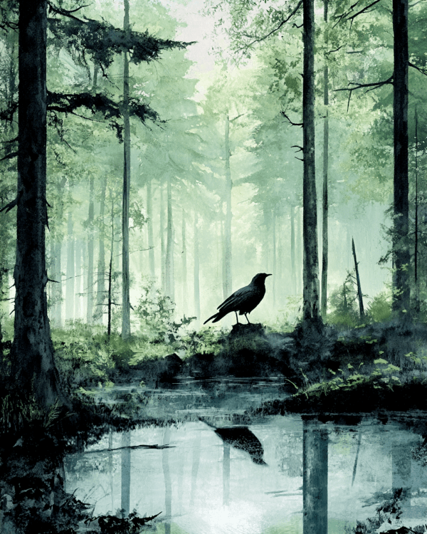 Raven - Great North Woods Art