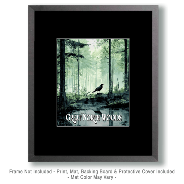 Raven ND - Great North Woods Art Print