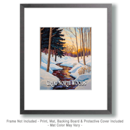 Spring Creek ND - Great North Woods Art Print