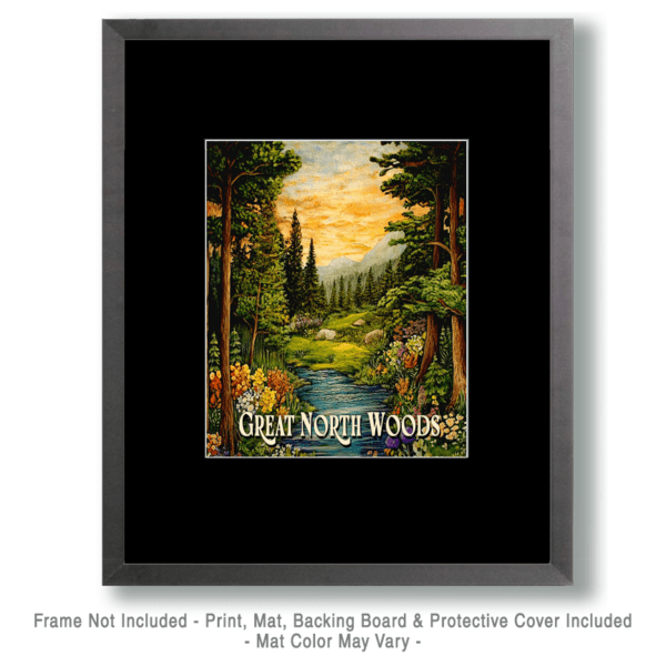 Summer Stream ND - Great North Woods Art Print