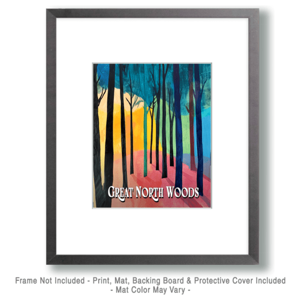 Bright Wood ND - Great North Woods Art Print