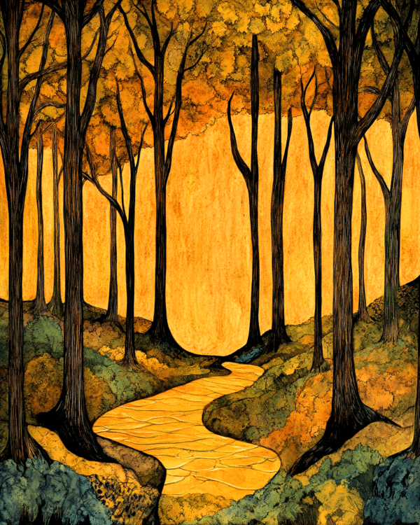 Nouveau Woodland - Great North Woods Art