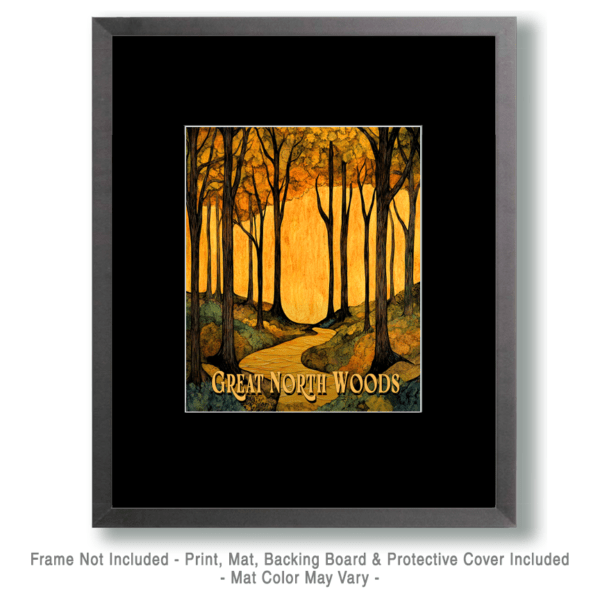 Nouveau Woodland ND - Great North Woods Art Print