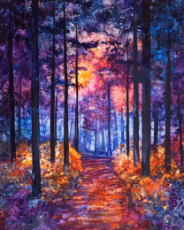 Purple Sunset - Great North Woods Art