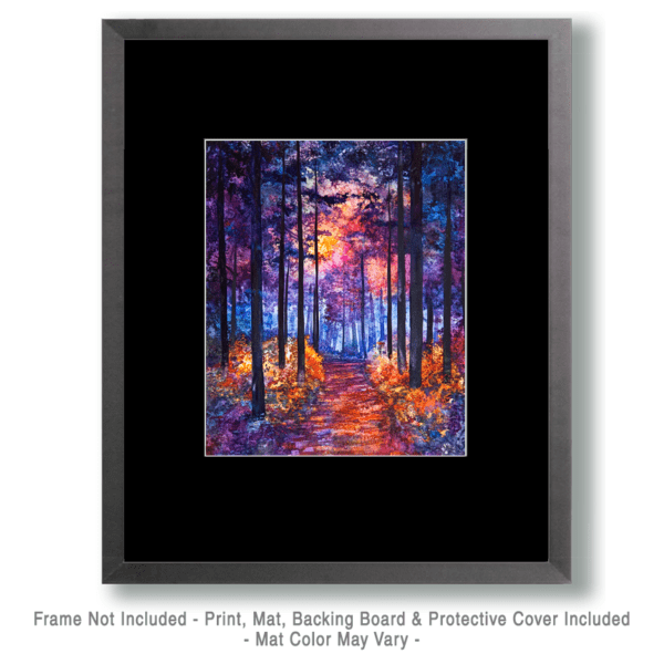 Purple Sunset - Great North Woods Art Print