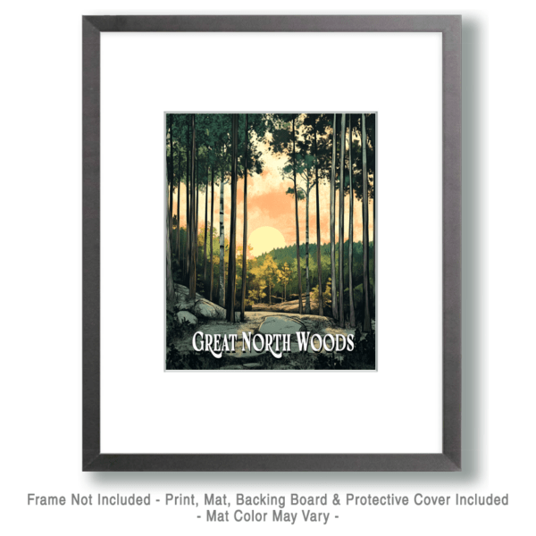 Mountain Morning ND - Great North Woods Art Print