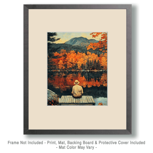 Fishing Peacefully - Great North Woods Art Print