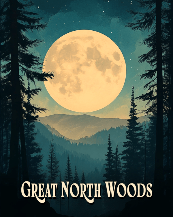 Full Moon Rising ND - Great North Woods Art