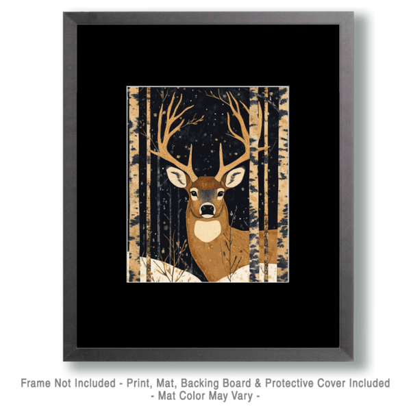 Buck Deer Painting - Great North Woods Art Print