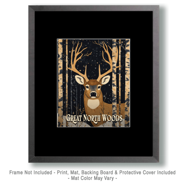 Buck Deer Painting ND - Great North Woods Art