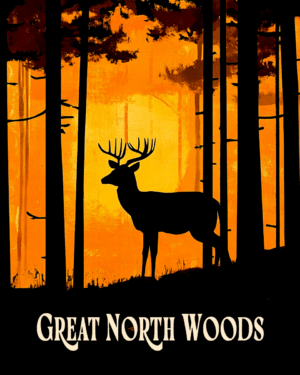 Buck Deer Sunset ND - Great North Woods Art