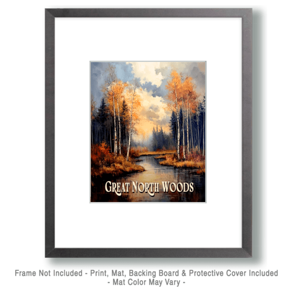 Stormy Morning ND - Great North Woods Art Print