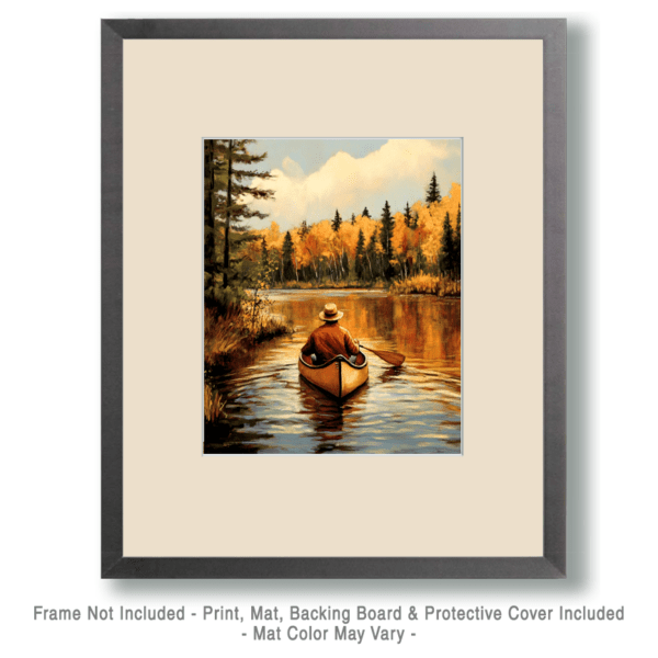 Morning Paddle - Great North Woods Art Print