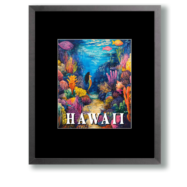 Coral Reef Mermaid - Hawaii Art