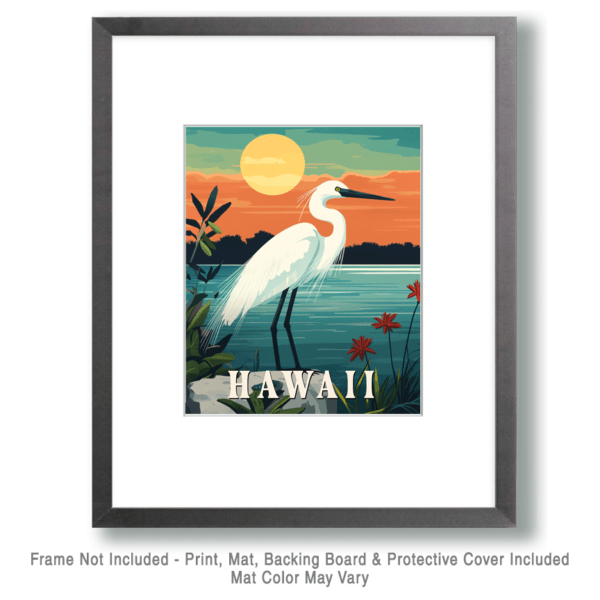 Egret - Hawaii Art