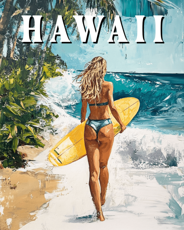 Woman Surfer - Hawaii