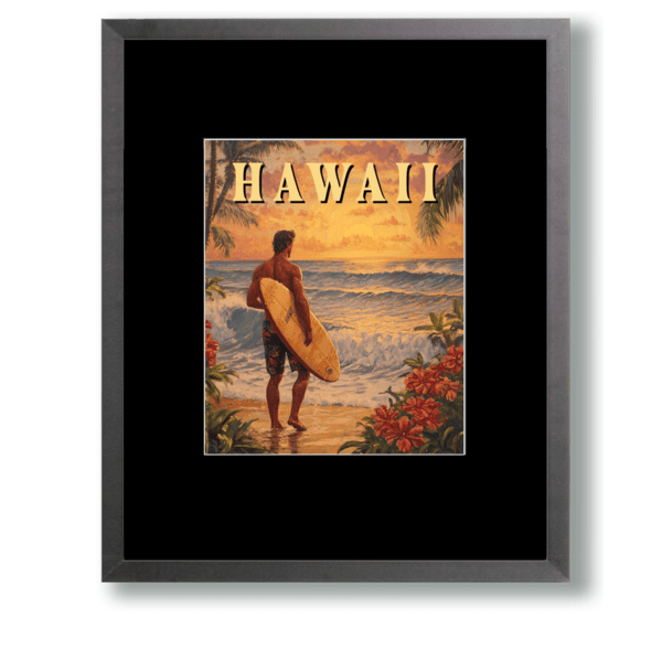 Man Surfer - Hawaii Art