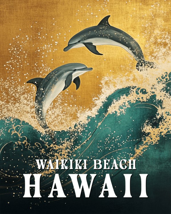 Jumping Dolphins - Hawaii Souvenir