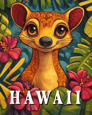 Folk Art Mongoose - Hawaii