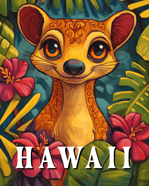 Folk Art Mongoose - Hawaii