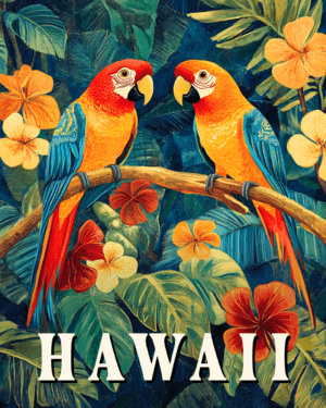 Pair of Parrots - Hawaii