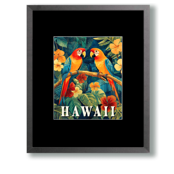 Pair of Parrots - Hawaii Art