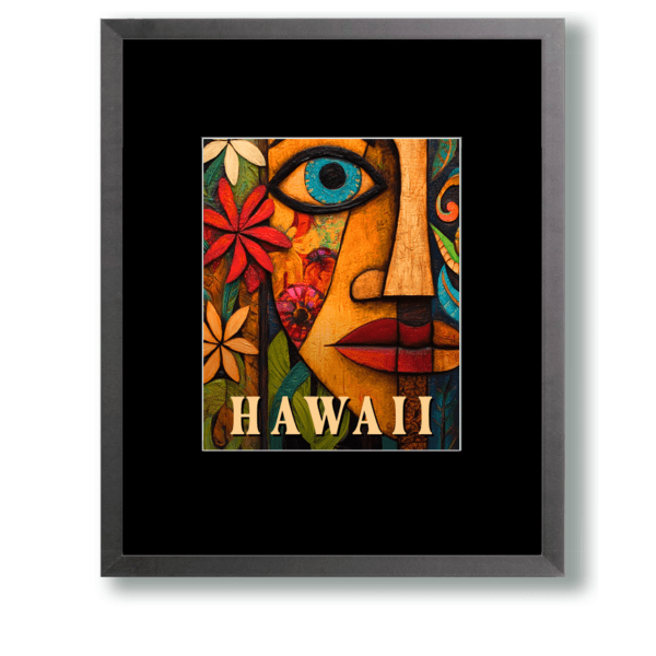 Folk Art Face - Hawaii Art