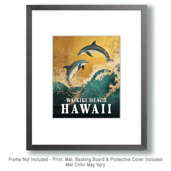 Jumping Dolphins - Hawaii Souvenir Art