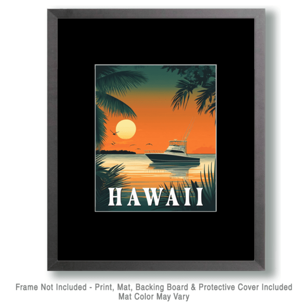 Yacht - Hawaii Souvenir Art