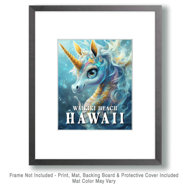 Seahorse Unicorn - Hawaii Art