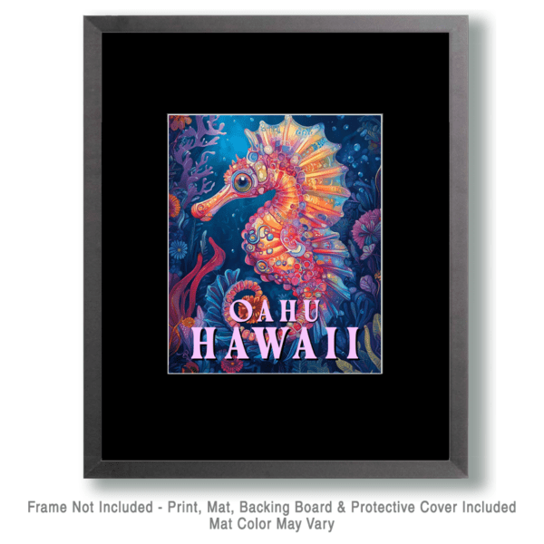 Colorful Seahorse - Hawaii Art