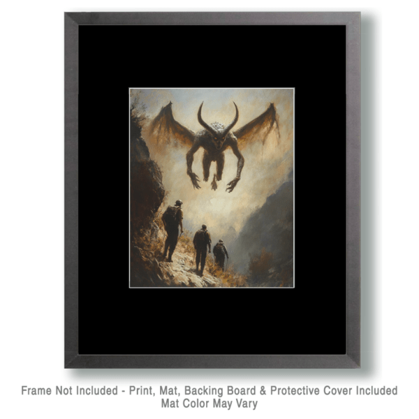 Hikers and the Jersey Devil Art