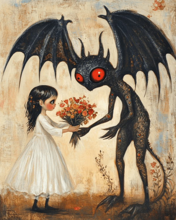 Folk Art Flowers for the Jersey Devil