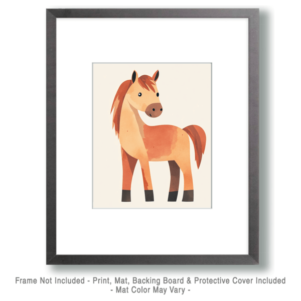 Horse #1 - Baby Nursery Art