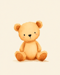 Teddy Bear #2 - Baby Nursery Decor