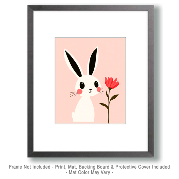 Bunny #4 - Baby Nursery Art