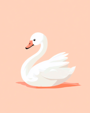 Swan - Baby Nursery Decor