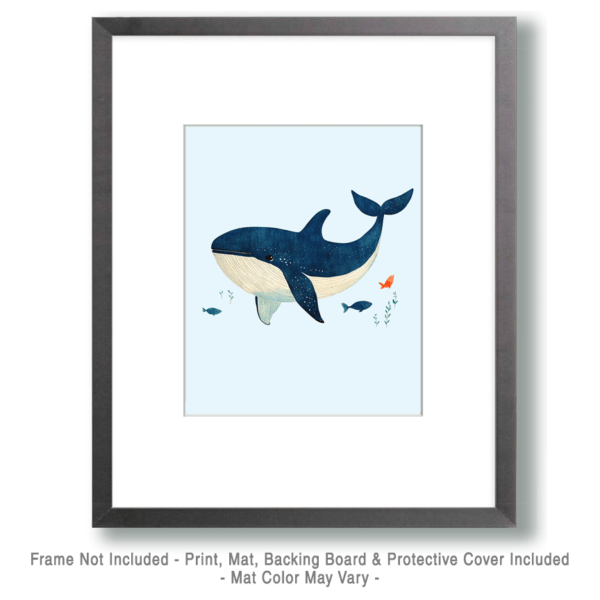 Whale - Baby Nursery Art