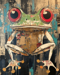 Folk Art Style Loveland Frog