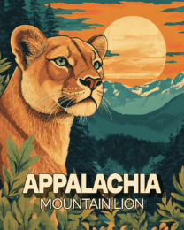 Proud Mountain Lion - Appalachia Souvenir